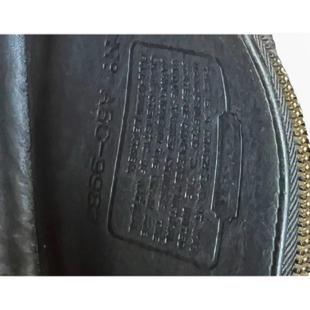 Vintage Coach Regina 9983 Black Leather Bag USA Crossbody Strap Hangtag Turnlock - Picture 5 of 16